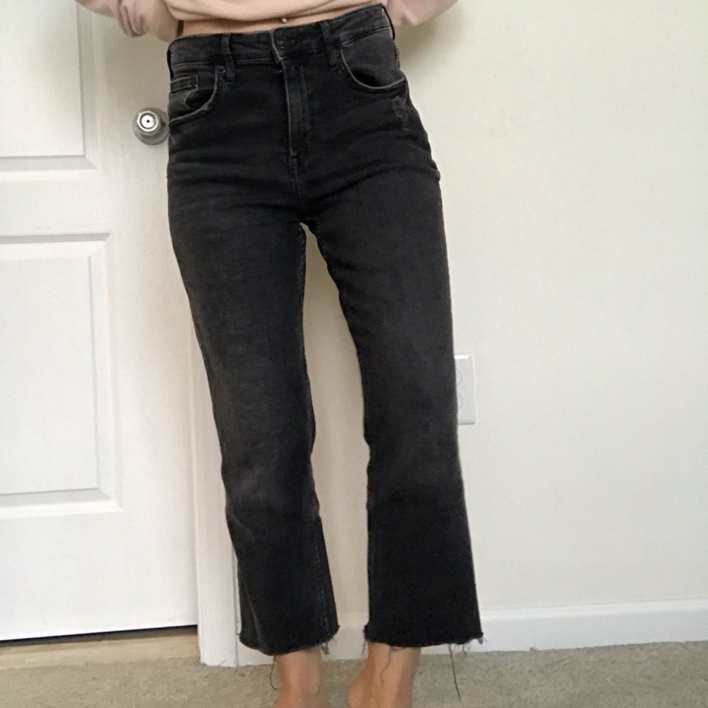 H&M straight ankle high waist jeans. Size 29